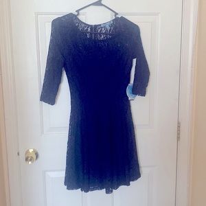 Brand New Navy Lace Party Dress in Size XS!